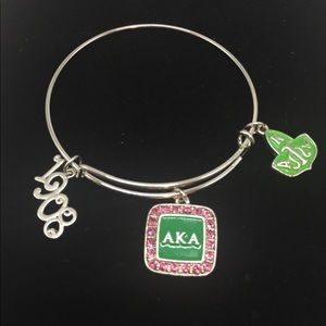 AKA SORORITY CHARM BRACELET